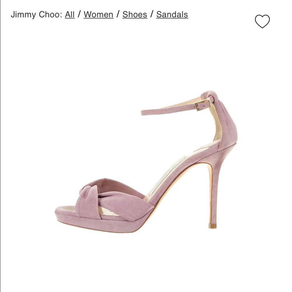 Incredible shade of lilac!   Jimmy Choo suede sandals - beautiful!   Perfect!